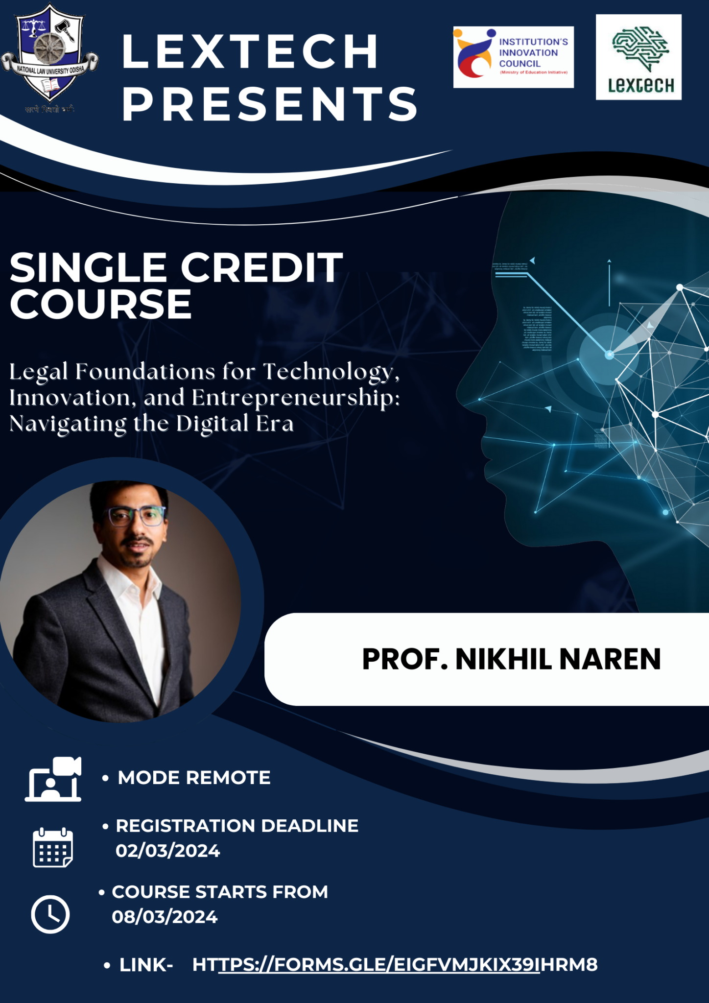 Lextech Events “Legal Foundations for Technology, Innovation, and Entrepreneurship ...